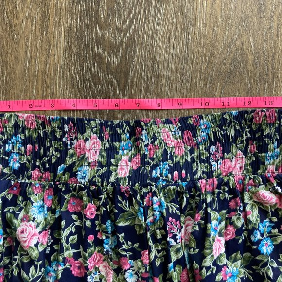 Vintage Athentico Forenza Wide Leg Floral Cropped Pants Size L - Picture 7 of 10